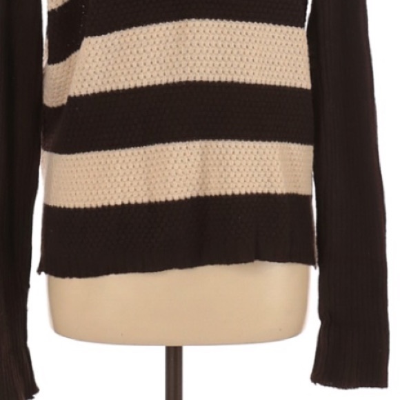 Ambiance | Stripe Brown Beige Long Sleeve - Picture 6 of 13
